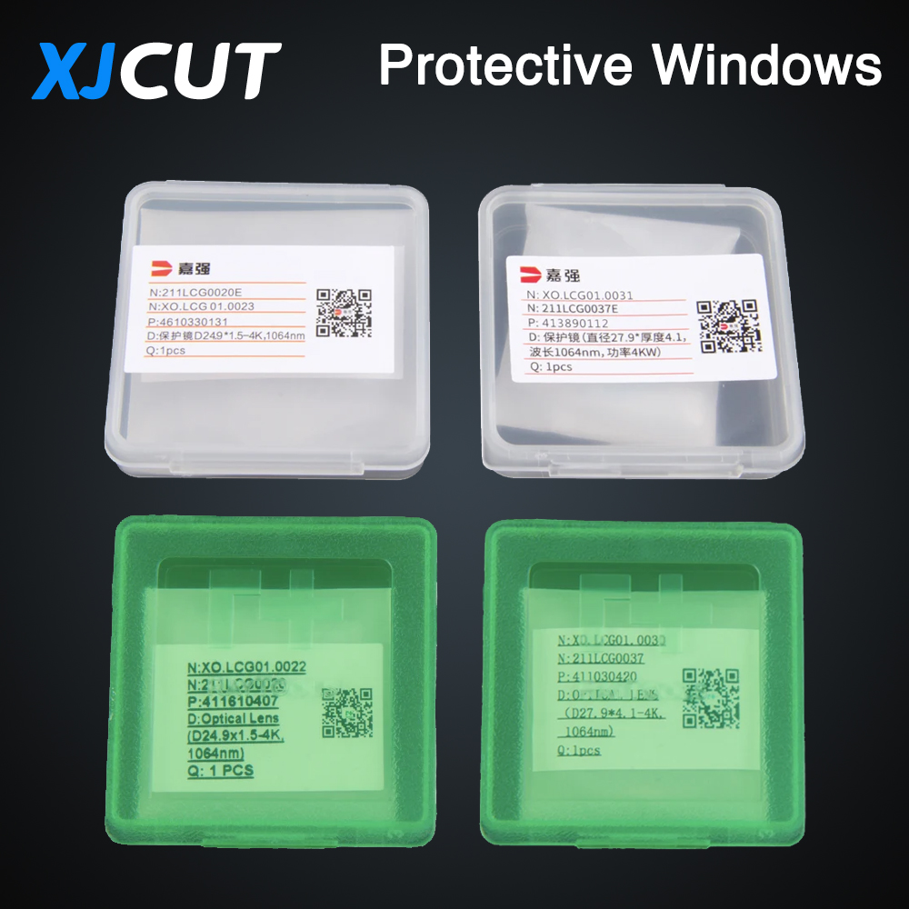 XJCUT Raytools Original Protective Windows Optical Lens 27.9x4.1 37x7 For Raytools BT240 BM109 BM111 BM114S BM115 BM06K BS12K