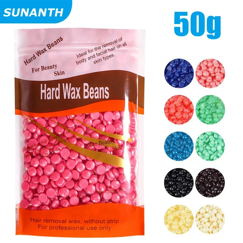 500g/200g/50g haricots de cire dure pour épilation corps perle brésilienne européenne pour chauffe-cire haricots de cire pour Machine chauffante de cire