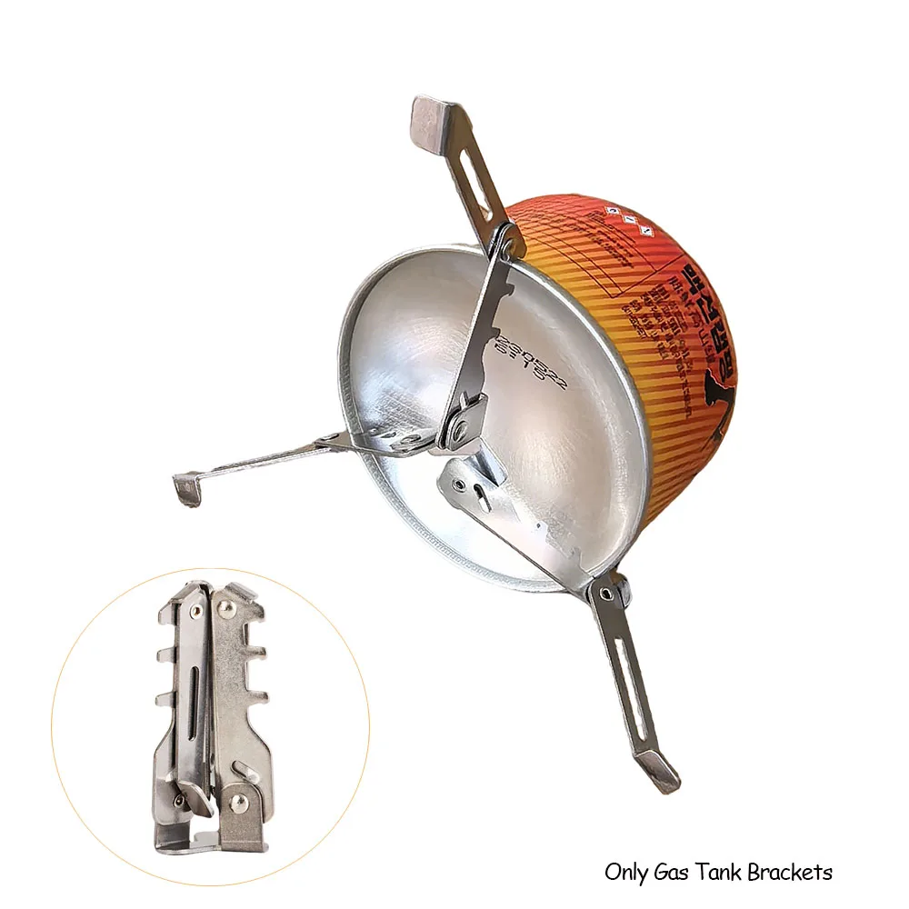 Soporte para tanque de Gas para acampada, quemador, herramientas para estufa al aire libre, soporte para estante de botellas, trípode, soporte plegable para bote, equipo de Camping, 1 ud.