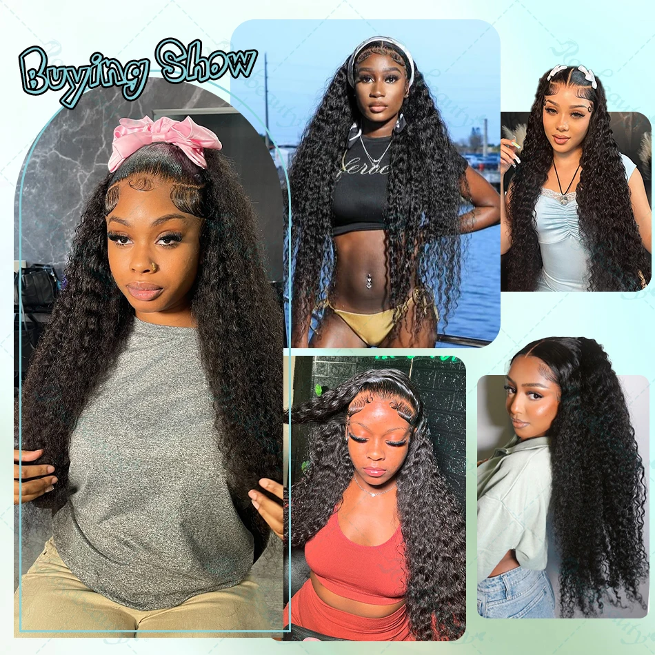 Deep Wave 1 3 4 Bundles Virgin Deep Curly Human Hair Extensions ธรรมชาติผม Water Wave 26 28 30 นิ้วสําหรับผู้หญิง