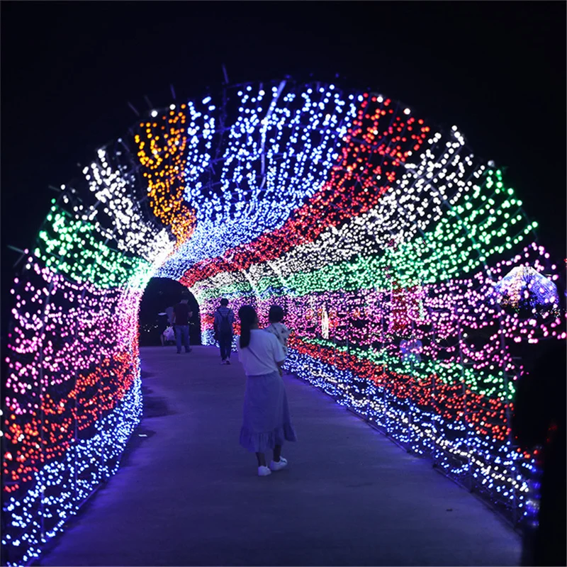 5-100M LED クリスマスストリングフェアリーライト 220V EU プラグ屋内屋外ガーランドライトウェディングツリーホリデーパーティーの装飾