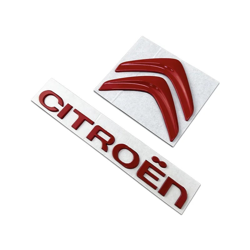 Metal Letter Sticker Car Front Rear BadgeEmblem for Citroen C4 C3 Xsara C-Elysee C5 C1 DS3 DS5 DS4 Jumper Picasso Sega C-quatre