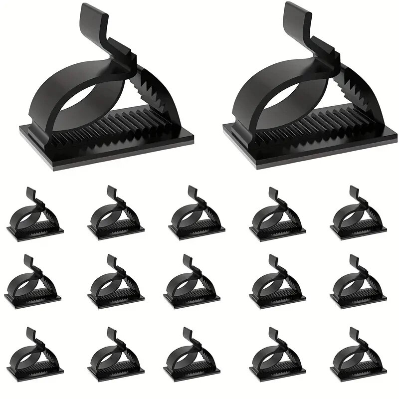 50 Uds Mini Clips de Cable para exteriores con cintas adhesivas Clips de luz Clips de decoración ganchos autoadhesivos soporte de alambre para Decoración
