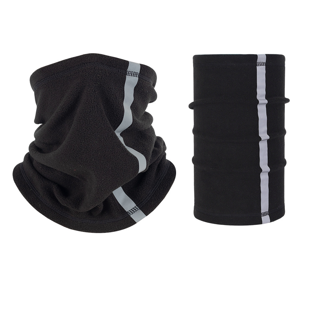 Reflektierender Halswärmer, Multi-Schal, Herbst-Winter-Halstuch, Mann, Skifahren, Halsabdeckung, verstellbare warme Maske, Polarfleece, Radfahren