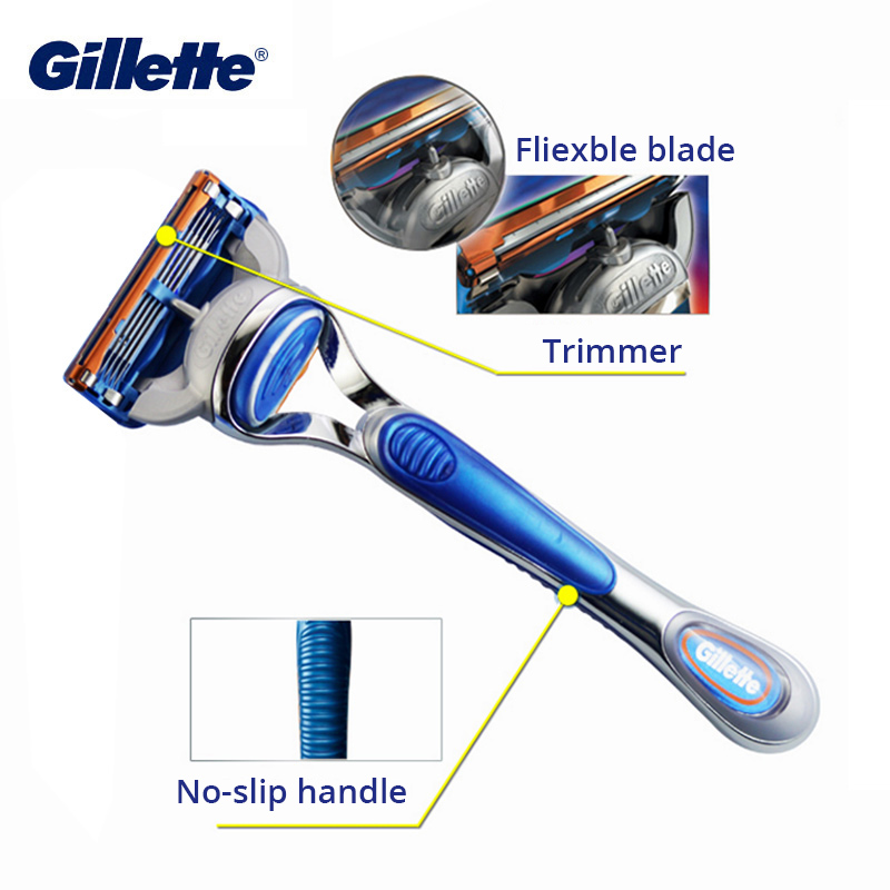Gillette Fusion Razor for Men Face Hair Beard Shaving Machine Manual Safety Shaver Replacement Head Cassettes 5 Layer Blades