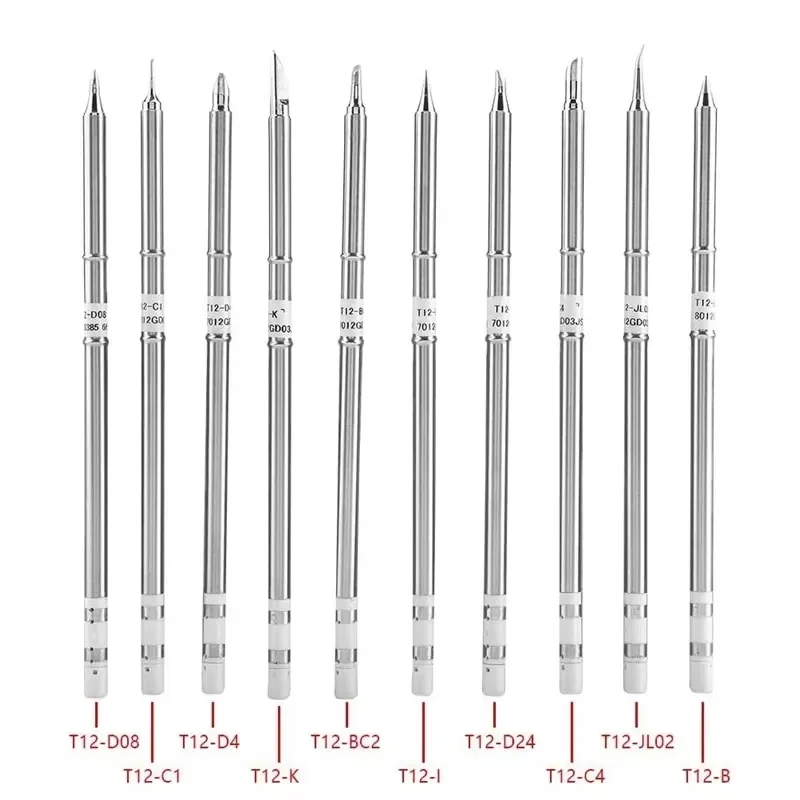 T12 soldering iron tip T12 series soldering iron tip T12-KU K D24 ILS J02 for Hakko FX951 STC STM32 OLED soldering station solde