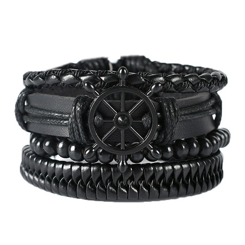 06 2024 Leather Braided Bracelet For Men