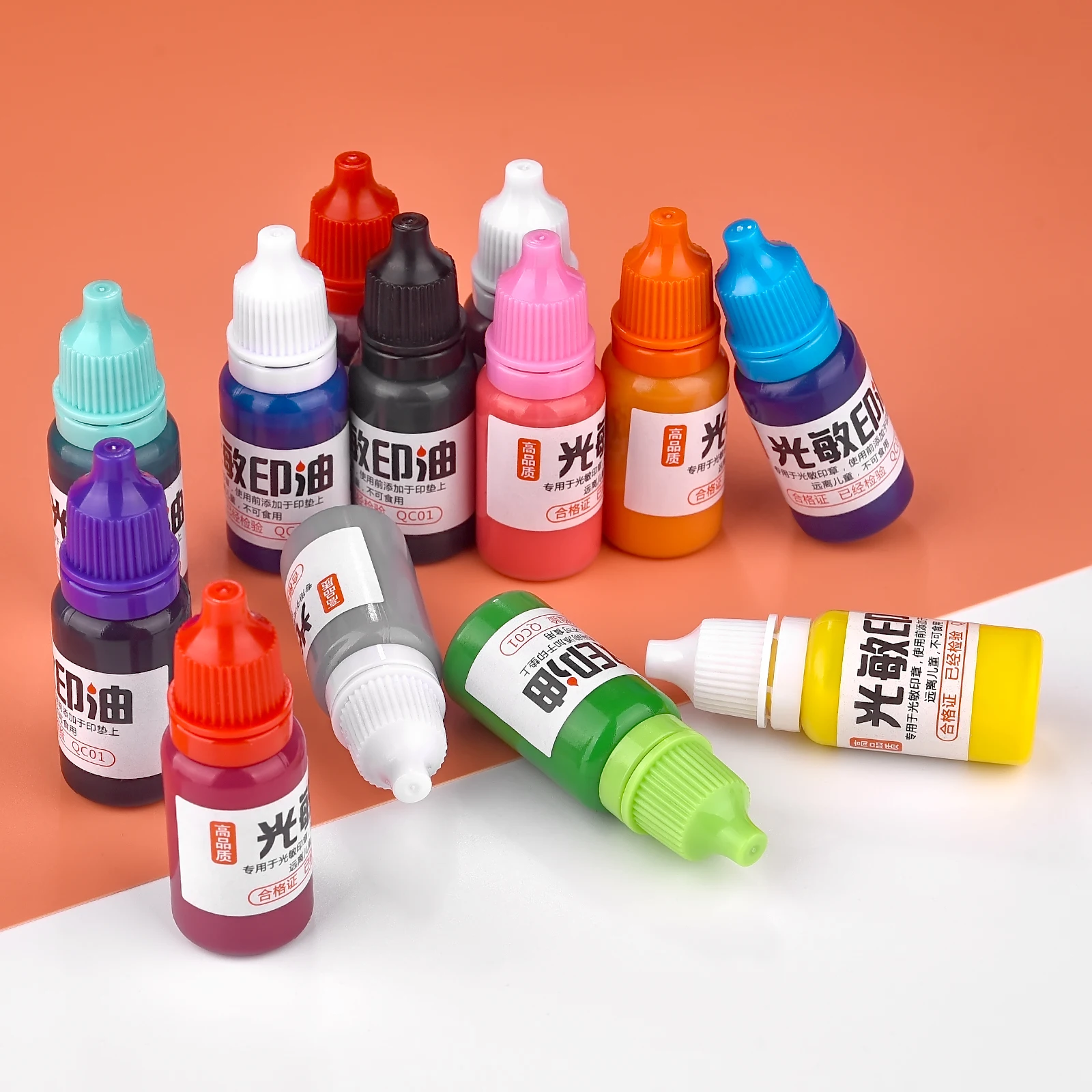 防水オイルインクスタンプ,10ml,テキスタイル,オフィス,学校,シール用品の製造,学生,子供,印刷,色あせない