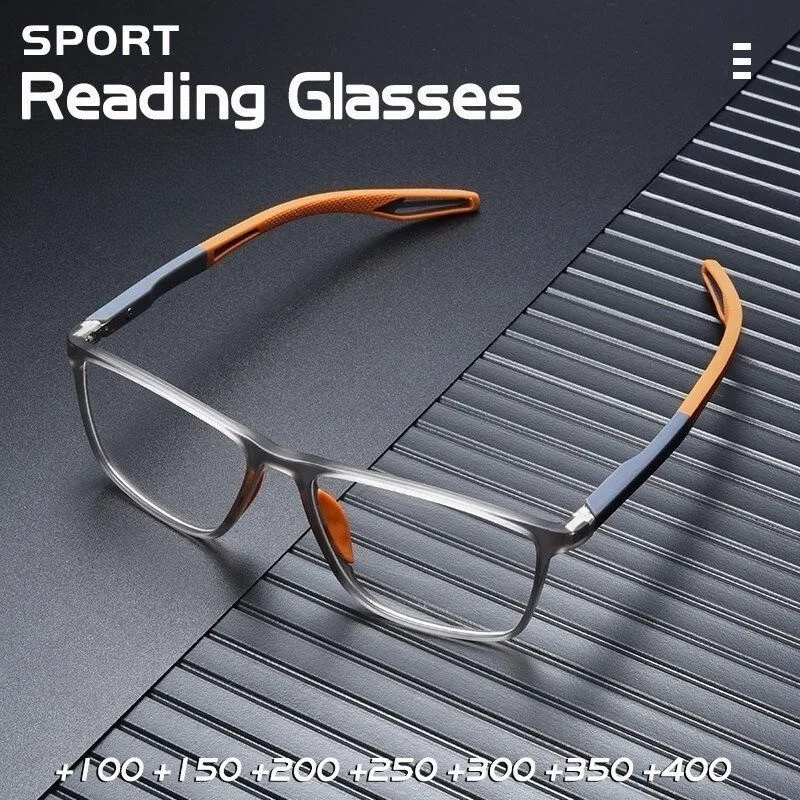Anti-Blaulicht-Lesebrille HD-Brille tr90 Sport brille für Männer Frauen
