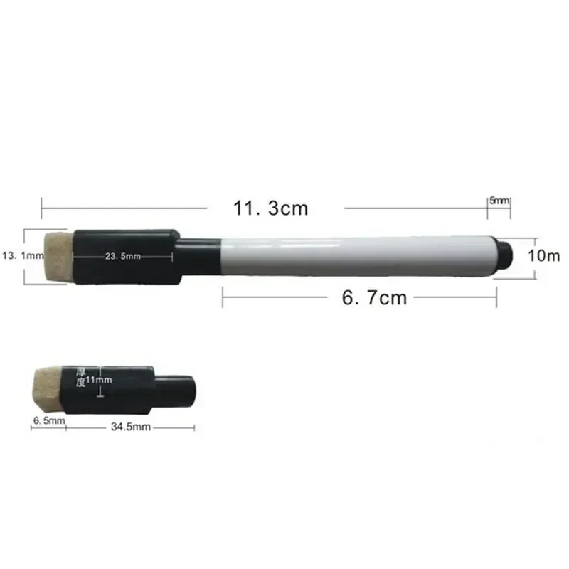 8PC magnetische kleurrijke whiteboard pen zwart wit bord markers ingebouwde gum schoolbenodigdheden kinderen graffiti tekenpen