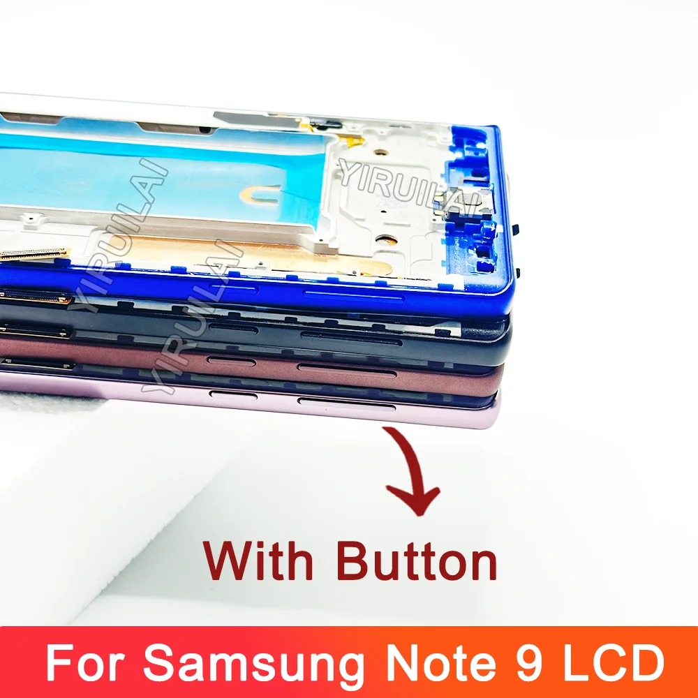 TFT для Samsung Galaxy Note 9 N960F N960F/DS N960U ЖК-дисплей цифровой сенсорный экран с рамкой для Samsung Note 9 ЖК-дисплей в сборе