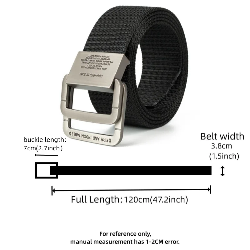 Automatische riem met snelsluiting - Unisex nylon band van militaire kwaliteit, robuuste metalen gesp voor buitensporten en vrijetijdskleding