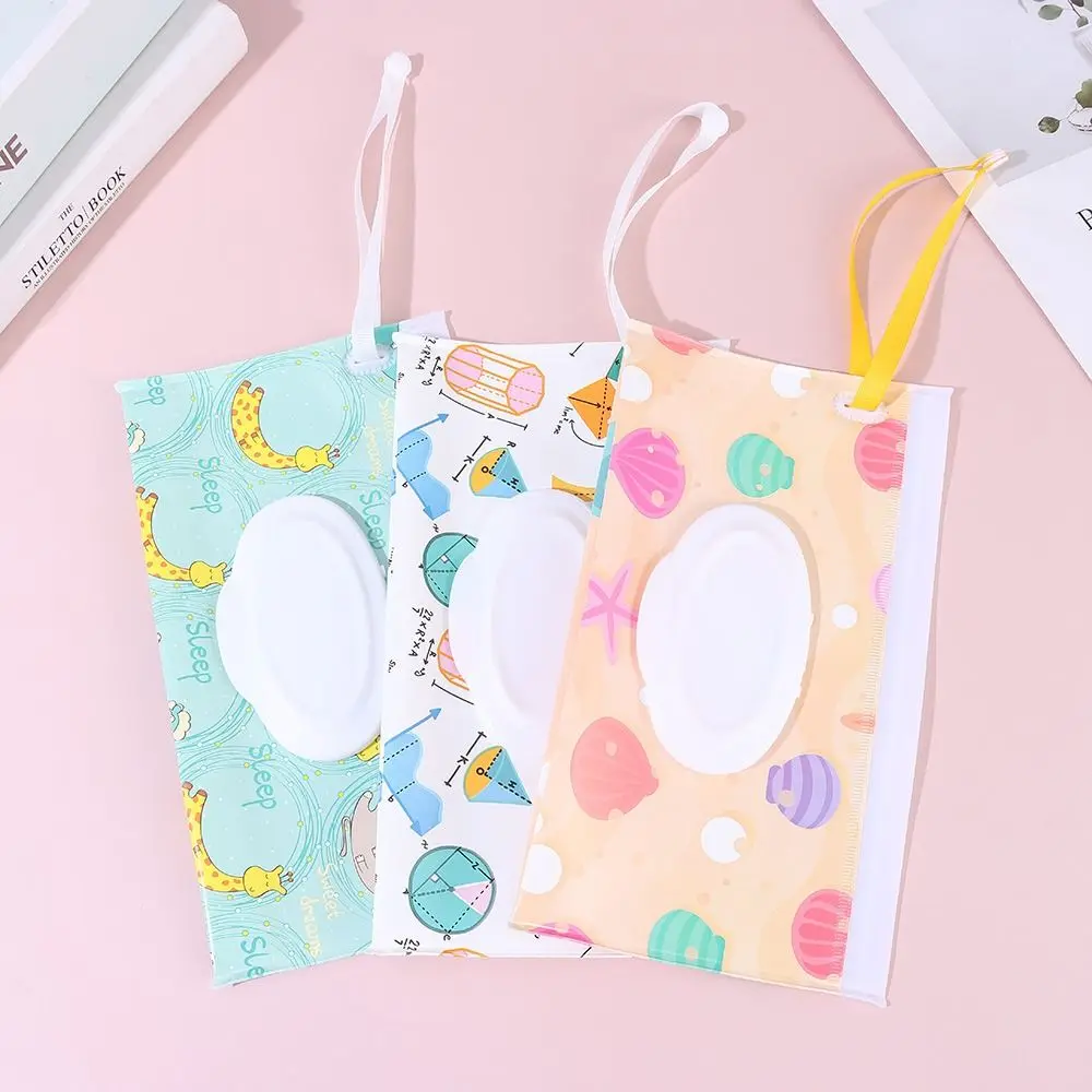 1pc eva bebê toalhetes molhados bolsa toalhetes titular caso flip capa snap-cinta reutilizável recarregável saco de toalhetes molhados ao ar livre útil caixa de tecido