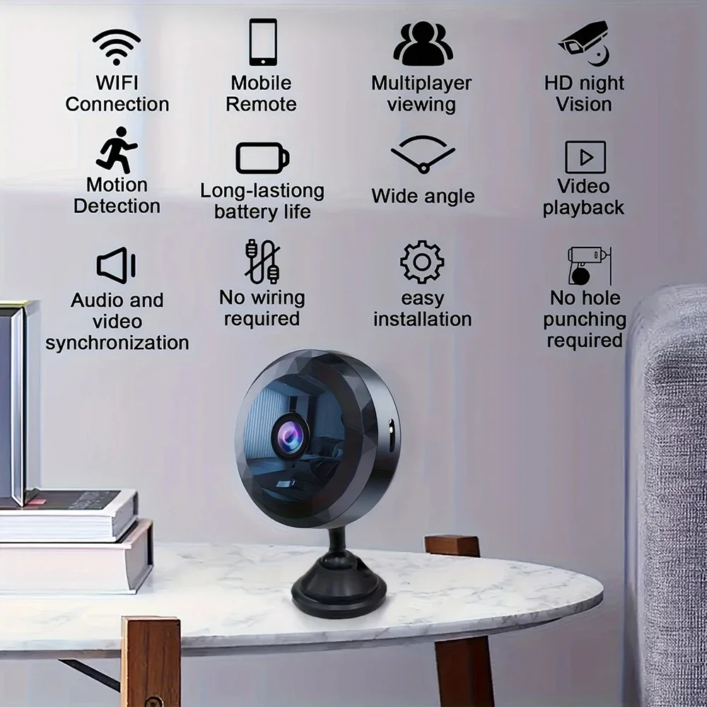 Wireless WiFi A11 1080P HD Camera Mini WiFi Monitoring Video Security Camera Rechargeable Battery Motion Detection Camcorders