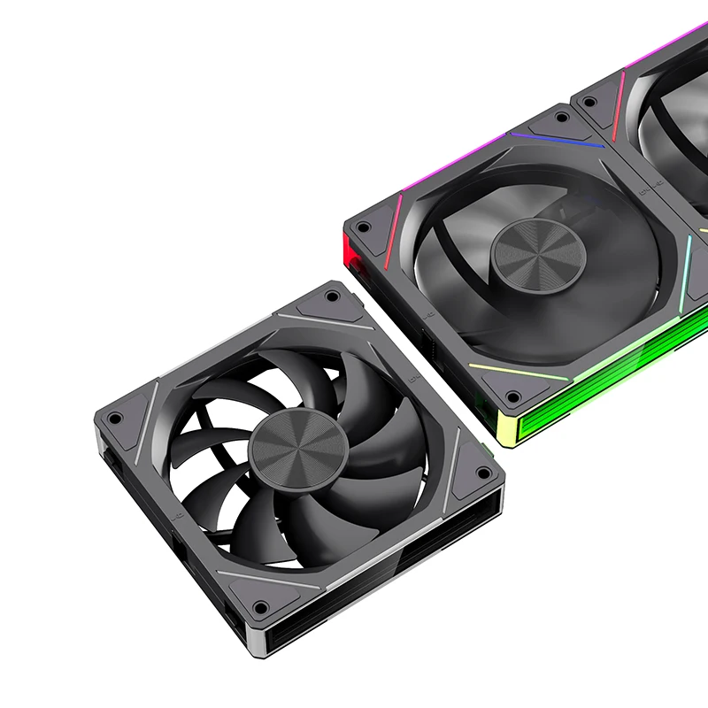 JM-5 Teucer พัดลม casing PC ประสิทธิภาพสูงพัดลมกล่องทำความเย็นน้ำระบายความร้อนได้อย่างดีพัดลมหม้อน้ำคอมพิวเตอร์