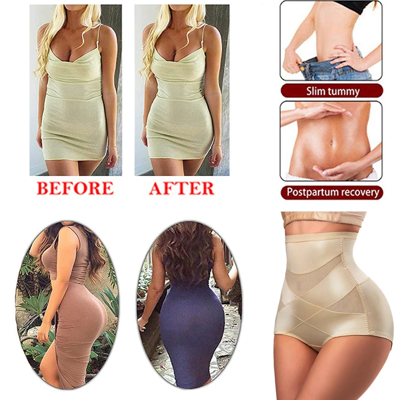 เซ็กซี่ Cross Body Shaper กางเกงเอวสูงผู้หญิงชุดชั้นใน Belly Tummy Control เทรนเนอร์ Shapewear ชุดชั้นในกระชับสัดส่วน