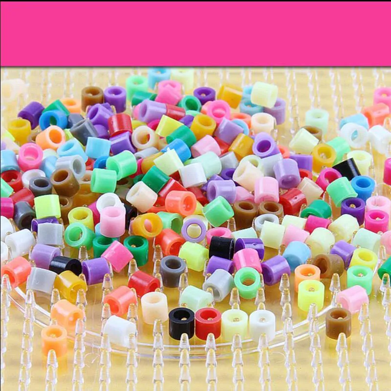 Neue Farben 5MM 500PCs Pixel Puzzle Eisen Perlen für kinder Perler Hama Perlen Diy Hohe Qualität Handgemachtes Geschenk spielzeug Sicherung Perlen