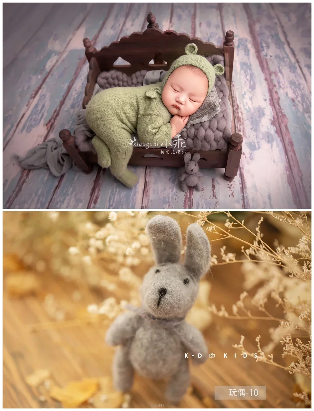 ทารกแรกเกิดการถ่ายภาพ Props อุปกรณ์เสริมฉากหลังสัตว์ของเล่นเด็กขนสัตว์ Mohair ตุ๊กตาทารกสิงโตหมีกระต่าย PANDA สตูดิโอ Props