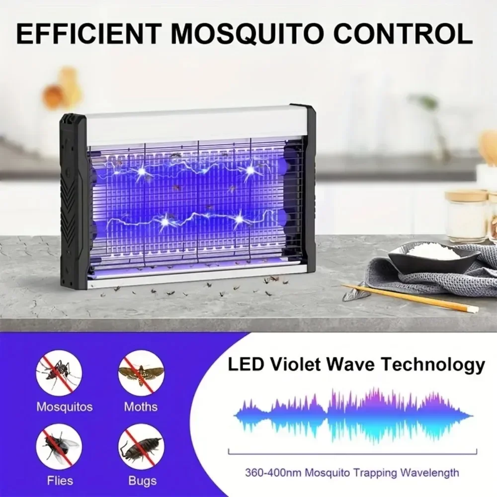 Electric Shock Mosquito Killer Lamp Fly Trap Insect Killer Repellent Bedroom Outdoor Anti Mosquito Trap
