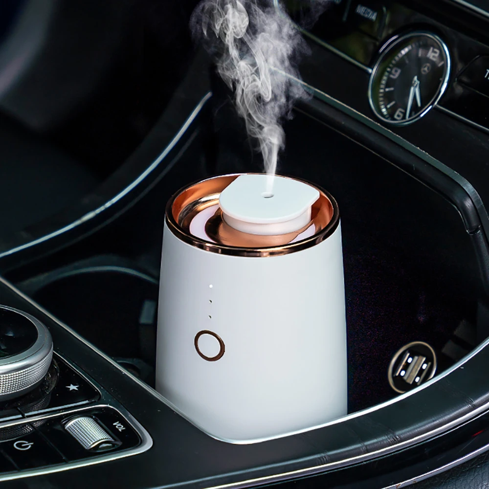 SCENTA Wholesale USB Rechargeable Car Aroma Diffuser Waterless Essential Oil Diffuser Electric Automatic Scent Diffuser Machine