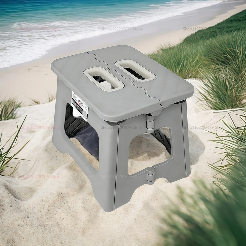Silla plegable ligera para acampar al aire libre, silla de playa de plástico grueso, taburete de transporte, taburete de caballo, sillas para niños