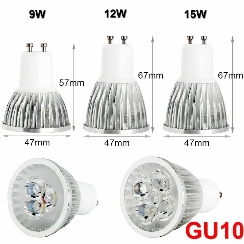 LED Lampada 9W 12W 15W GU10 MR16 E27 E14 Led-lampe 85-265V Led-strahler Warm/Netural/Kaltweiß LED lampe 110V 220V Für Zuhause