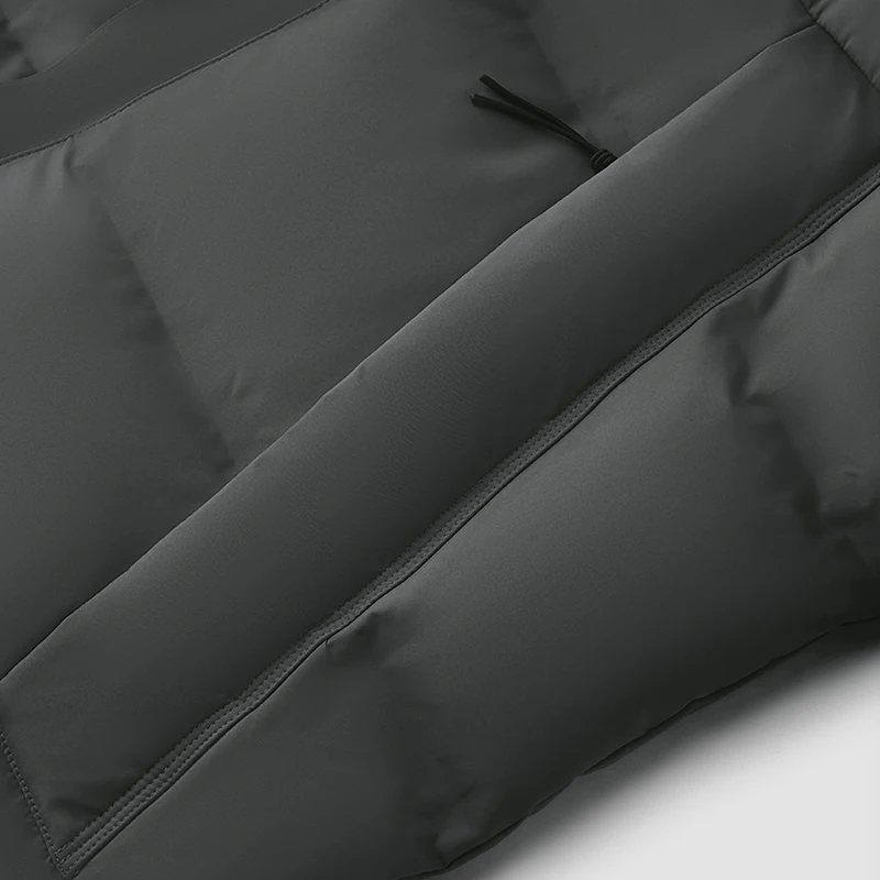 Semir jaqueta masculina longa com capuz solto simples versátil 2025 roupas masculinas de inverno agasalhos de inverno