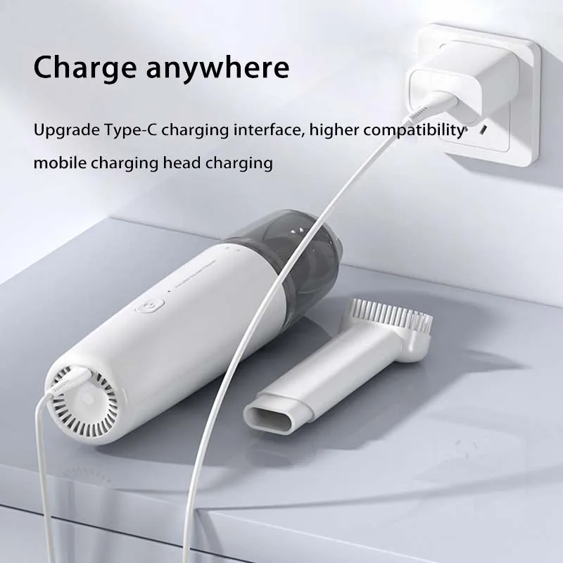 Xiaomi Mijia 電気掃除機 Type-C 充電式ミニワイヤレスポータブル車家庭用ライトダニ除去強力
