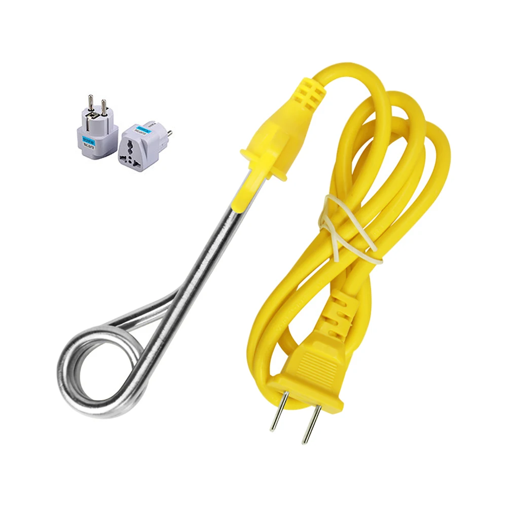 Mini aquecedor de água elétrico 220v 600w, água quente de ebulição instantânea, leite, café, viagem, hotel, aquecedores portáteis de aço inoxidável, plugue ue