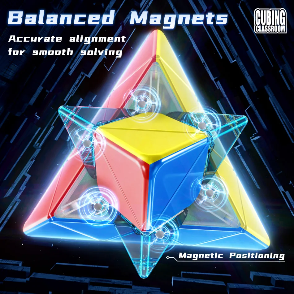 [Picube] MoYu Meilong Pyraminx V2 3x3x3 Pyramid Magic Cube MoFangJiaoShi 3x3 Cubo stickers Magico Puzzle Cube Gift Macaron