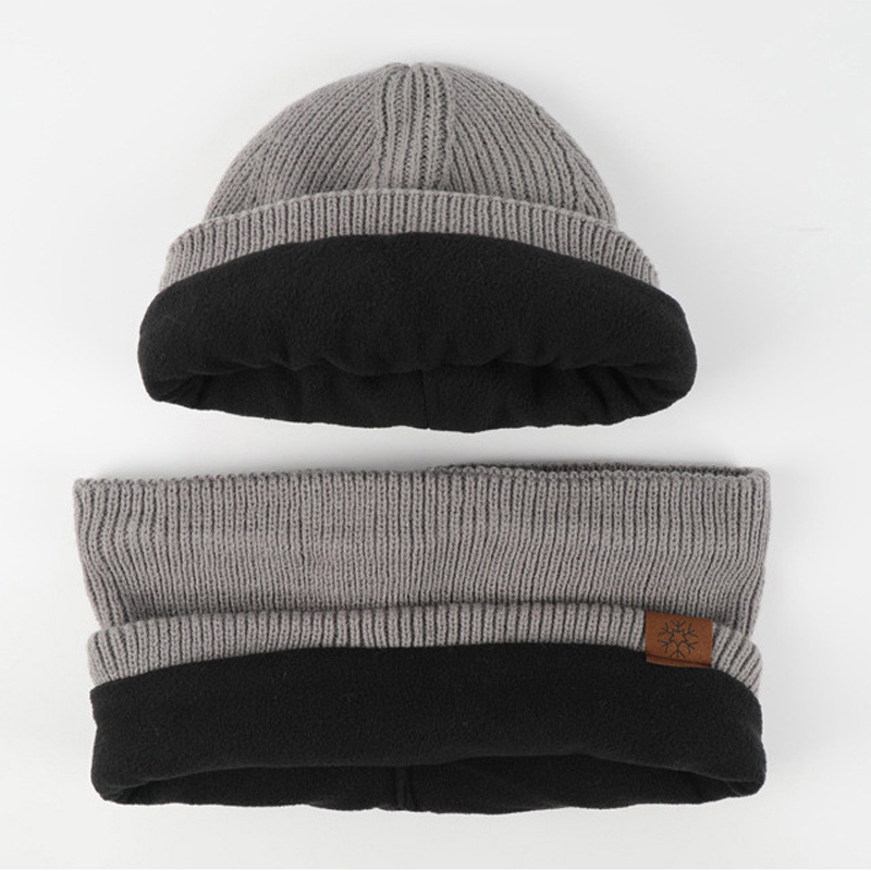 3Pcs Winter Sjaal Hoed Handschoen Sets Voor Vrouwen 2022 Dikke Warme Pluche Voering Fleece Gevoerde Mutsen Hoed Snood touch Screen Handschoenen Gift