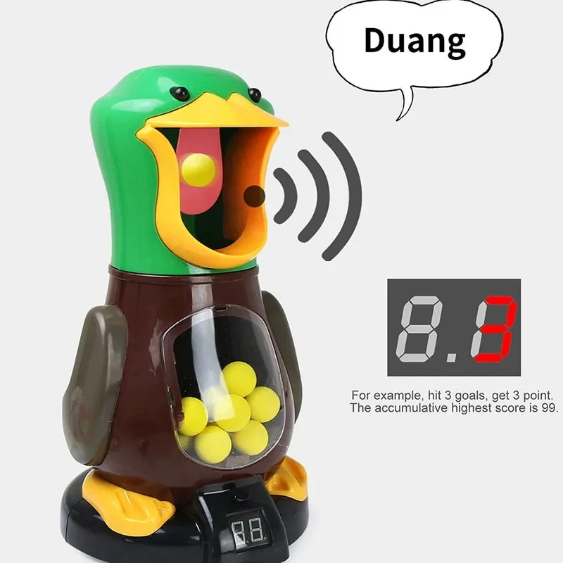 ยิงเป็ดของเล่นปืนพก Air-powered ปืน Bullet Ball คะแนน Battle เกมตลก Parent-Child Interaction ของเล่นเด็กของขวัญ
