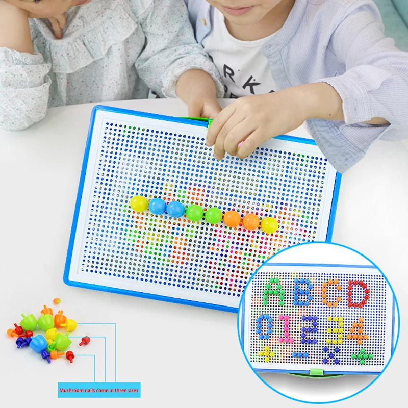 296 Nấm Bộ Dụng Cụ 3D Trò Chơi Xếp Hình Tự Làm Móng Tay Tổng Hợp Hình Nhựa Flashboard Trẻ Em Đồ Chơi Giáo Dục Đồ Chơi Cho Trẻ Em Quà Tặng