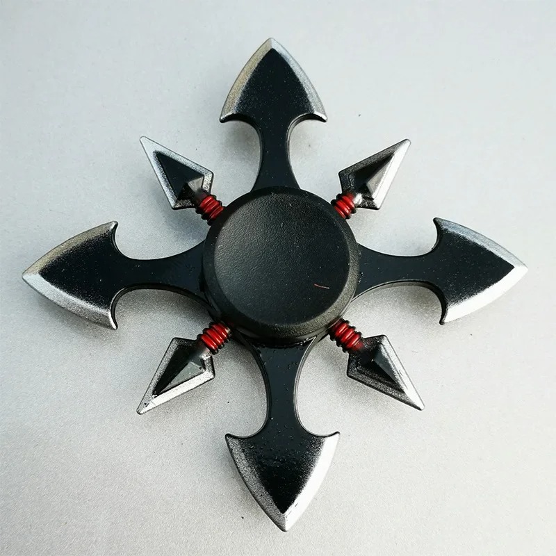Creatieve Fidget Spinner Tri Spinner Zinklegering Ninja Shuriken Sharingan Hand Spinner Vinger Stress Reliever Speelgoed Voor Kinderen