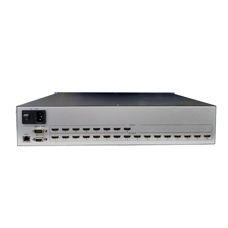 Conmutador de matriz HDMI 4K30Hz 4X4 8X8 8X16 16x16, estante profesional, divisor de interruptor de matriz HDMI, compatible con Control por aplicación