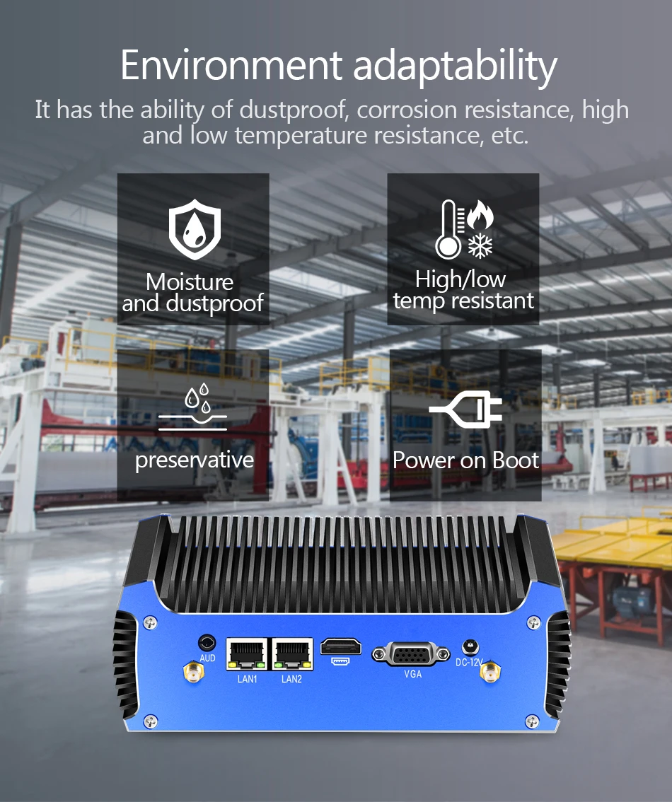 XCY-Mini PC sin ventilador Intel i7 5500U 4500U, Windows 10 pro, Linux, cliente Delgado, Pfsense, Micro, 2Lan, Tv, ordenadores industriales