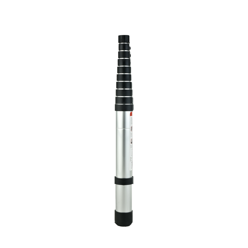 2.6-5mTelescopic Ladder Alumium, Multipurpose Loft Arttic Ladder, Easy to Transport, 150 Kg Capacity, EN131 Standard