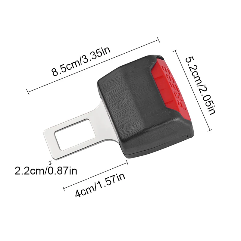 Extensor de Clip para cinturón de seguridad de coche, hebilla de bloqueo de cinturón de seguridad, enchufe de inserción gruesa, extensor de enchufe, hebilla de seguridad, accesorios para coche, 2 piezas