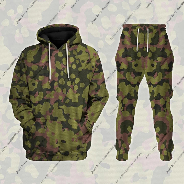 Popular camuflaje caza Animal 3D sudaderas con capucha con estampado traje hombre mujer chándal pantalones 2 uds conjuntos niños Jersey Cosplay Sudadera con capucha