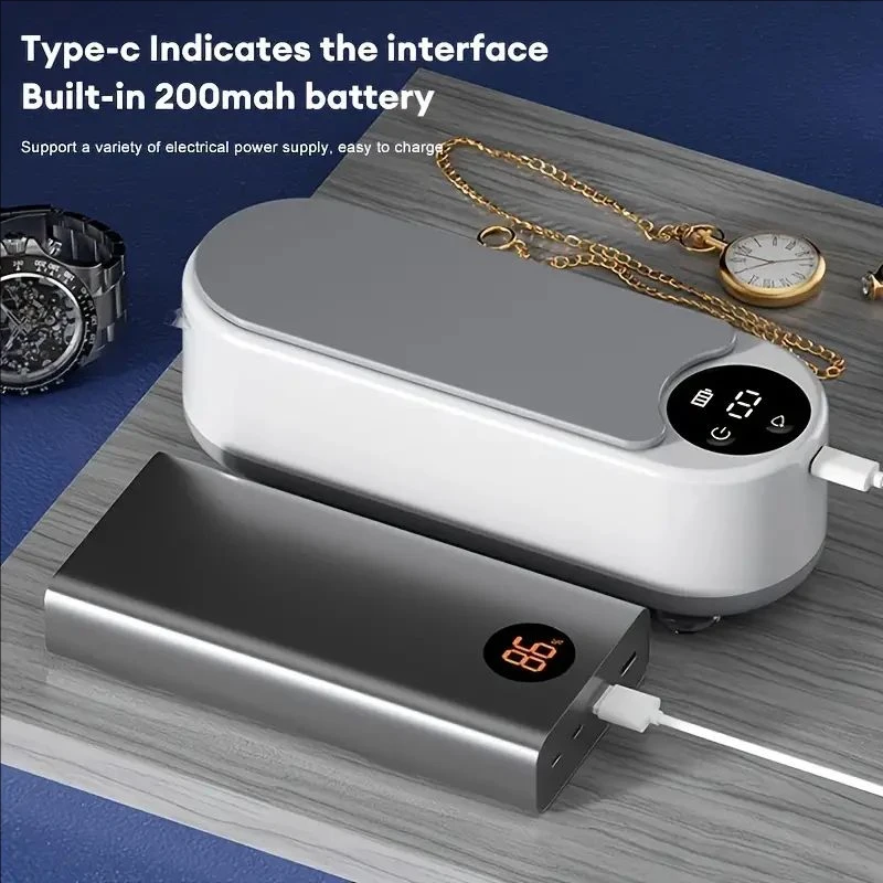 1 limpiador multifuncional - 360 °   Limpieza profunda para gafas, brochas de maquillaje para joyería: vibración de alta frecuencia, recargable por USB