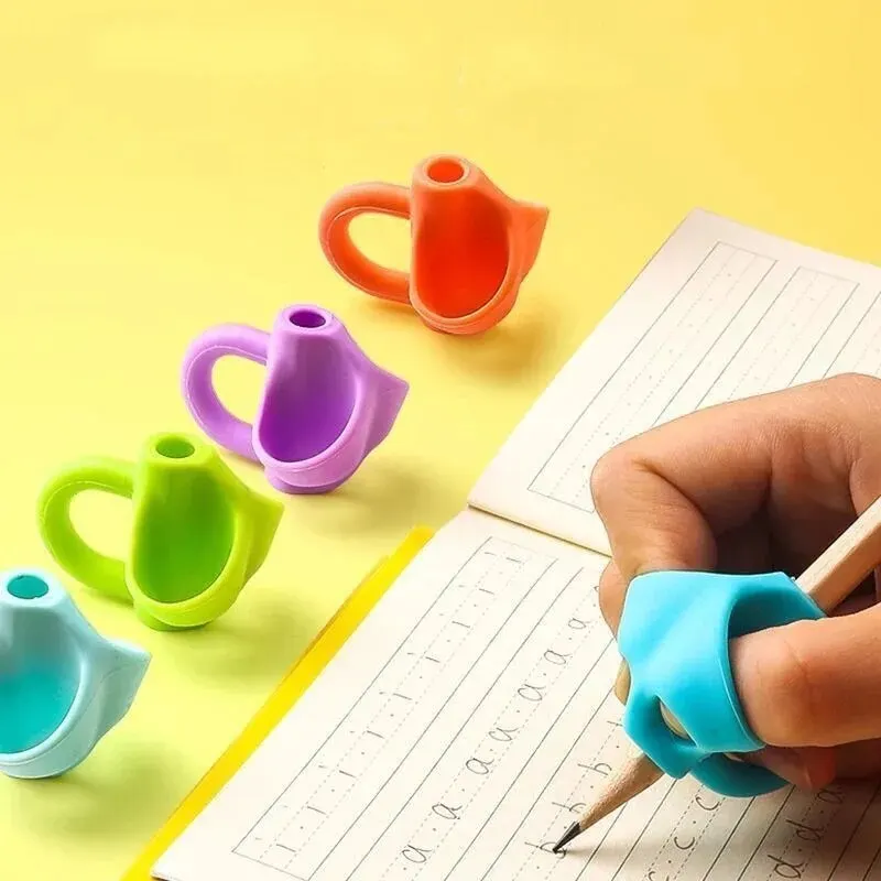 5/10/20-teiliges Bleistift-Set mit drei Fingern, Silikon-Schreibgreifer für Grundschüler zur Korrektur der Schreibhaltung