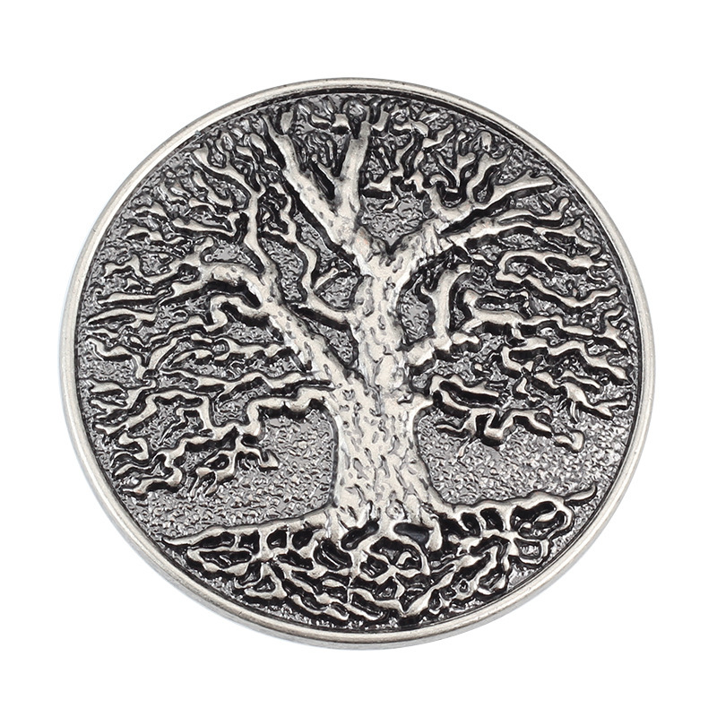 Пряжка ремня Big Tree из сплава, материал бронза и серебро