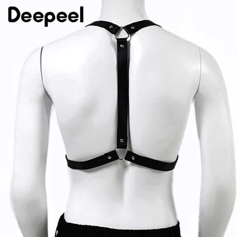 Deepeel Heren Volwassen Bretels 2 Clips Haak Lederen Bretels Mannelijke Binding Riem Taille Unisex Jockstrap Punk Decoratie Harnas Riem