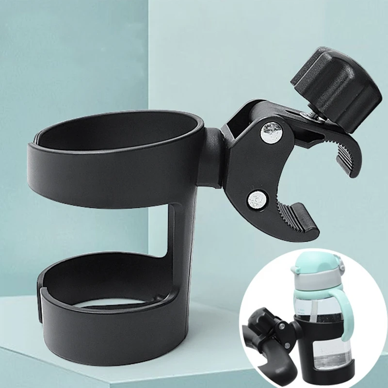 Soporte para bebidas con rotación de 360 grados para bicicleta, cochecito, silla de ruedas, andador, bicicleta, se adapta a la mayoría de tazas, regalos para familiares