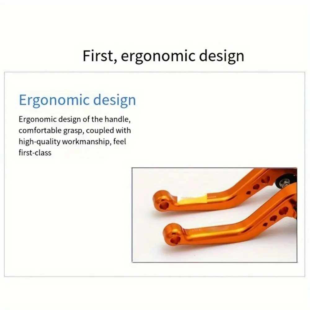 Accesorios modificados para motocicleta, mango de freno de disco doble CNC, palanca de freno ajustable para vehículo eléctrico