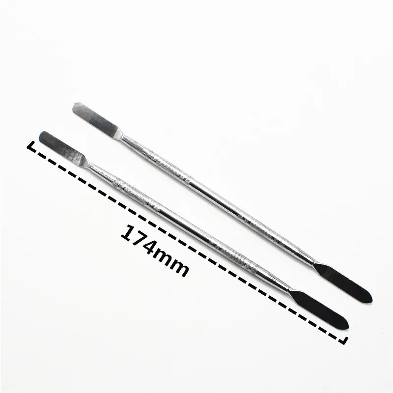 3pcs สแตนเลสสตีลผสมไม้พายเครื่องมือ Spatuler Rod ทันตกรรมเล็บแต่งหน้า Foundation อายแชโดว์ผสมสีเครื่องมือ