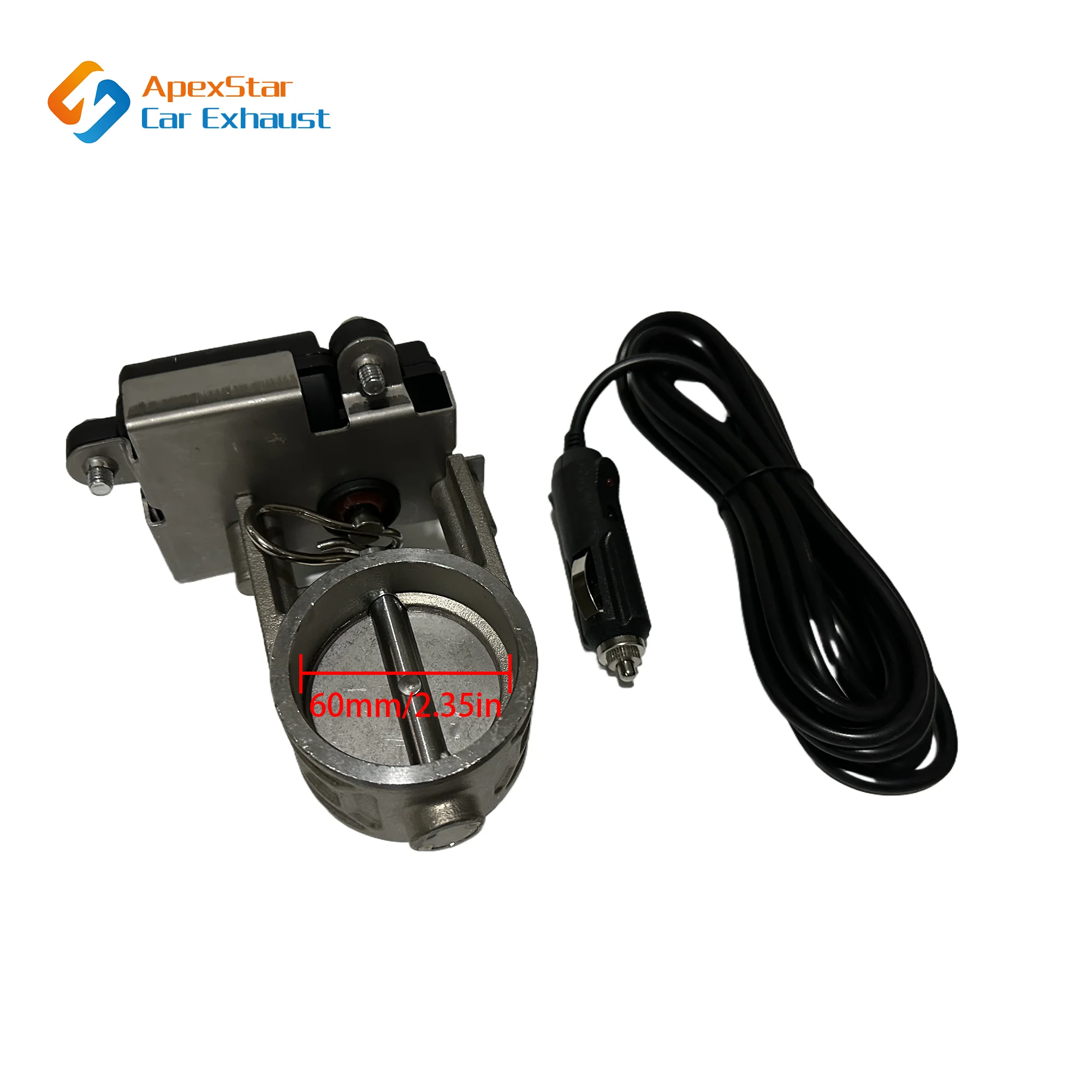 Elektronisches Ventil-Set für Auspuffrohr, universeller Multi-Winkel-Modus, 60 mm, Controller-Gerät, Fernbedienungssatz, Controller-Schalter