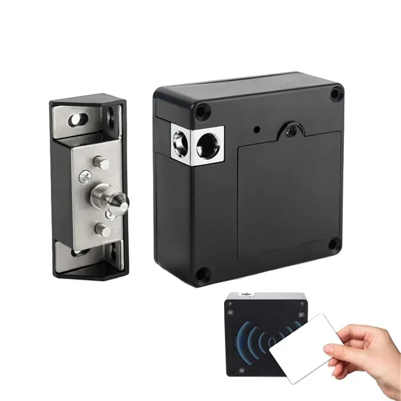 Cerradura de cajón inteligente, cerradura electrónica Invisible RFID de 13,56 MHz IC para gabinete, desbloqueo inteligente con Sensor sin llave, fácil de instalar
