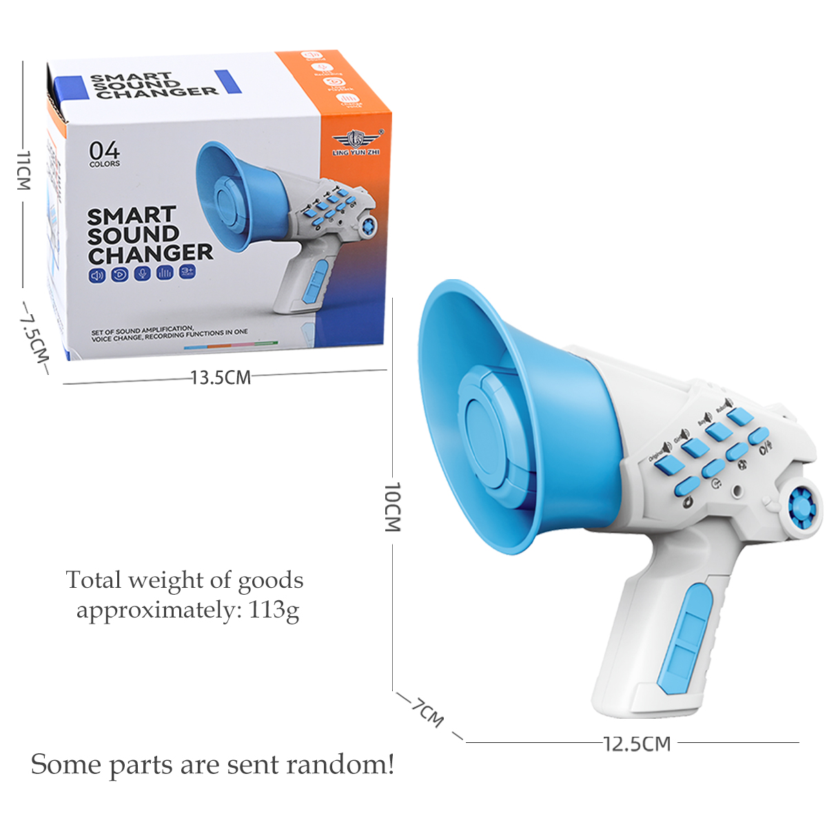 Voice Changer Verstärker, Megaphon Lautsprecher Sirene Bullhorn Spielzeug Tragbare Smart Multi Voice Changers Handlautsprecher