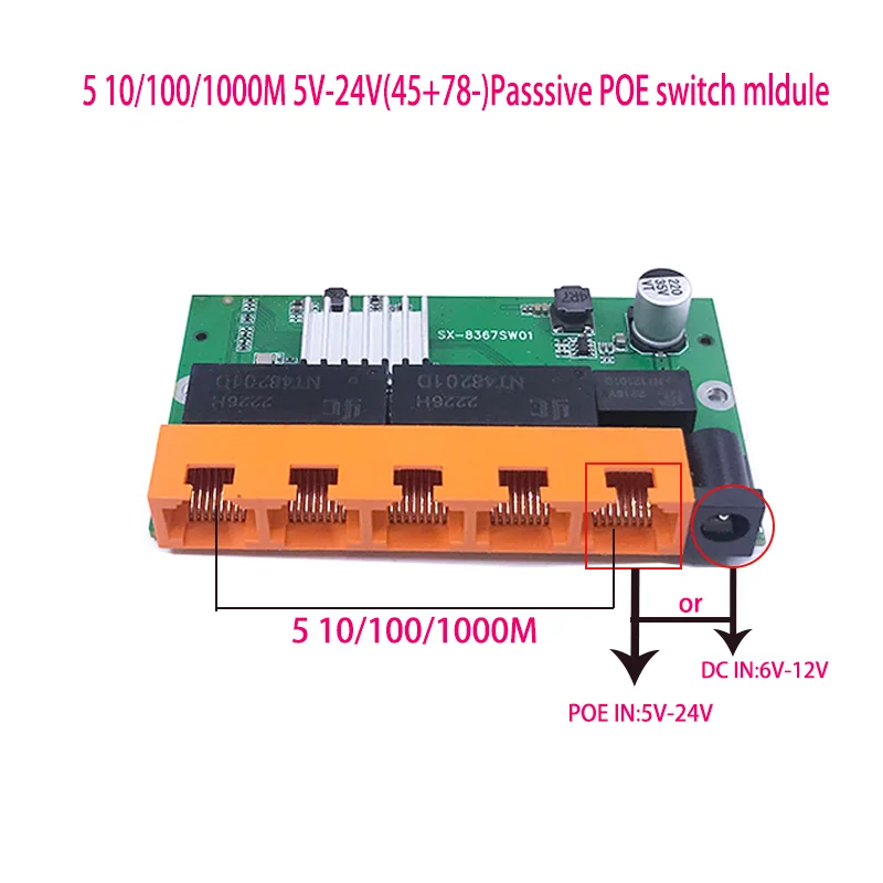OEM nuevo modelo 5/8 puertos Gigabit Switch escritorio RJ45 Ethernet Switch 10/100/1000mbps Lan Gigabit switch rj45 tp-link